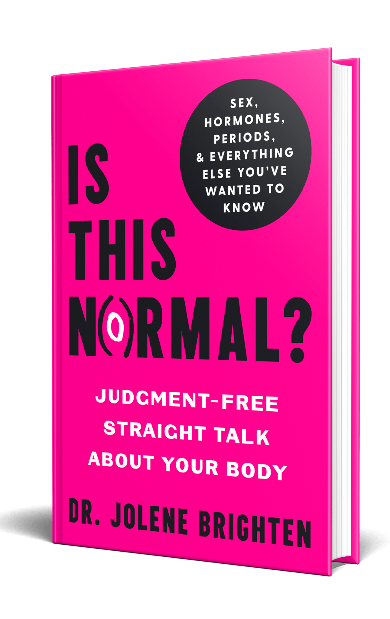 Cover of Is This Normal? by Dr. Jolene Brighten — pink cover with bold black lettering