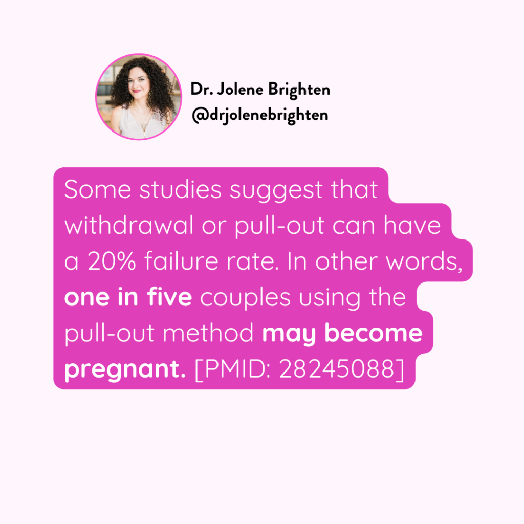 Pre-Cum Pull-Out Failure Rate
