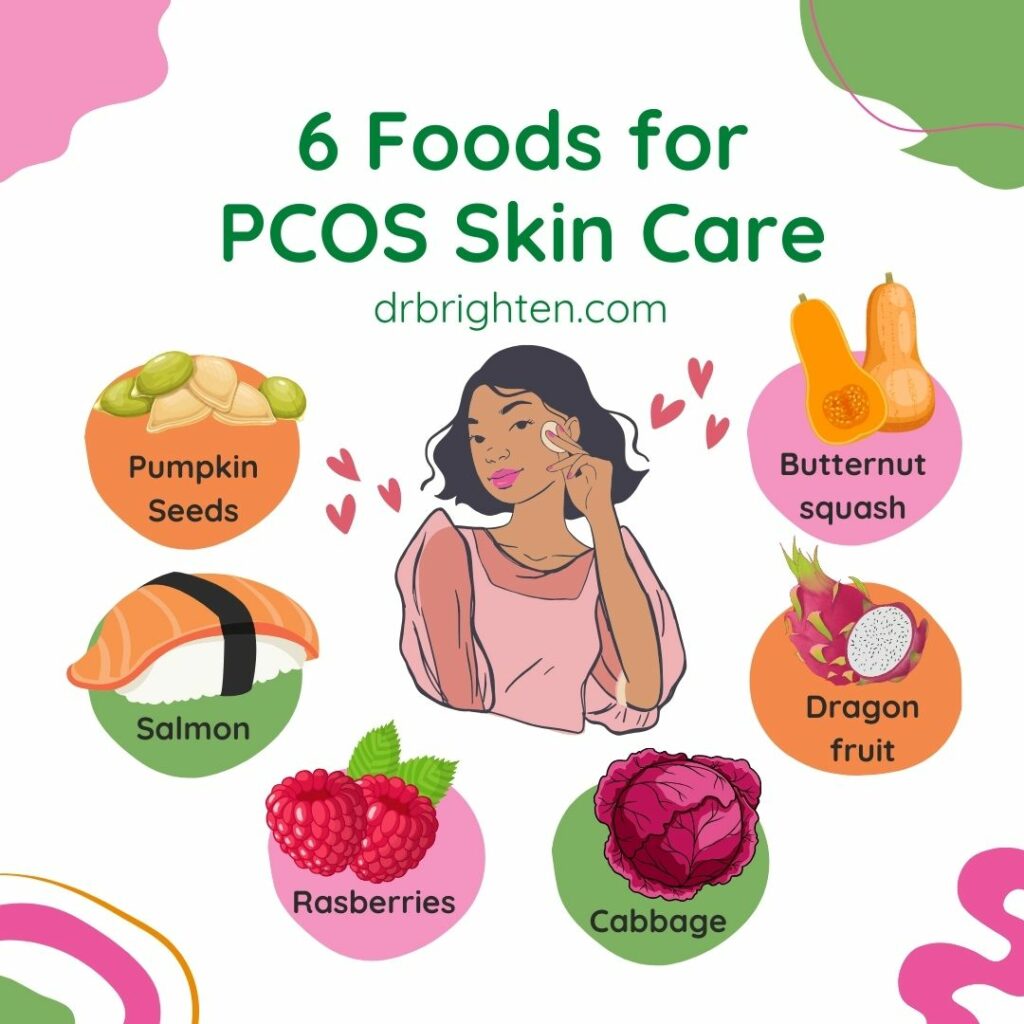 top foods for pcos skin care
