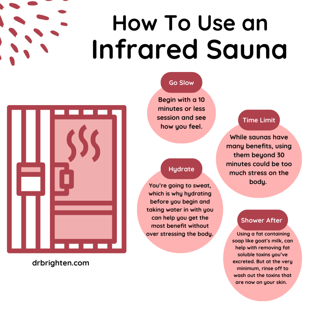 how to use an ir sauna
