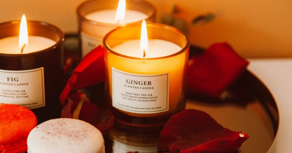 ginger scented candle