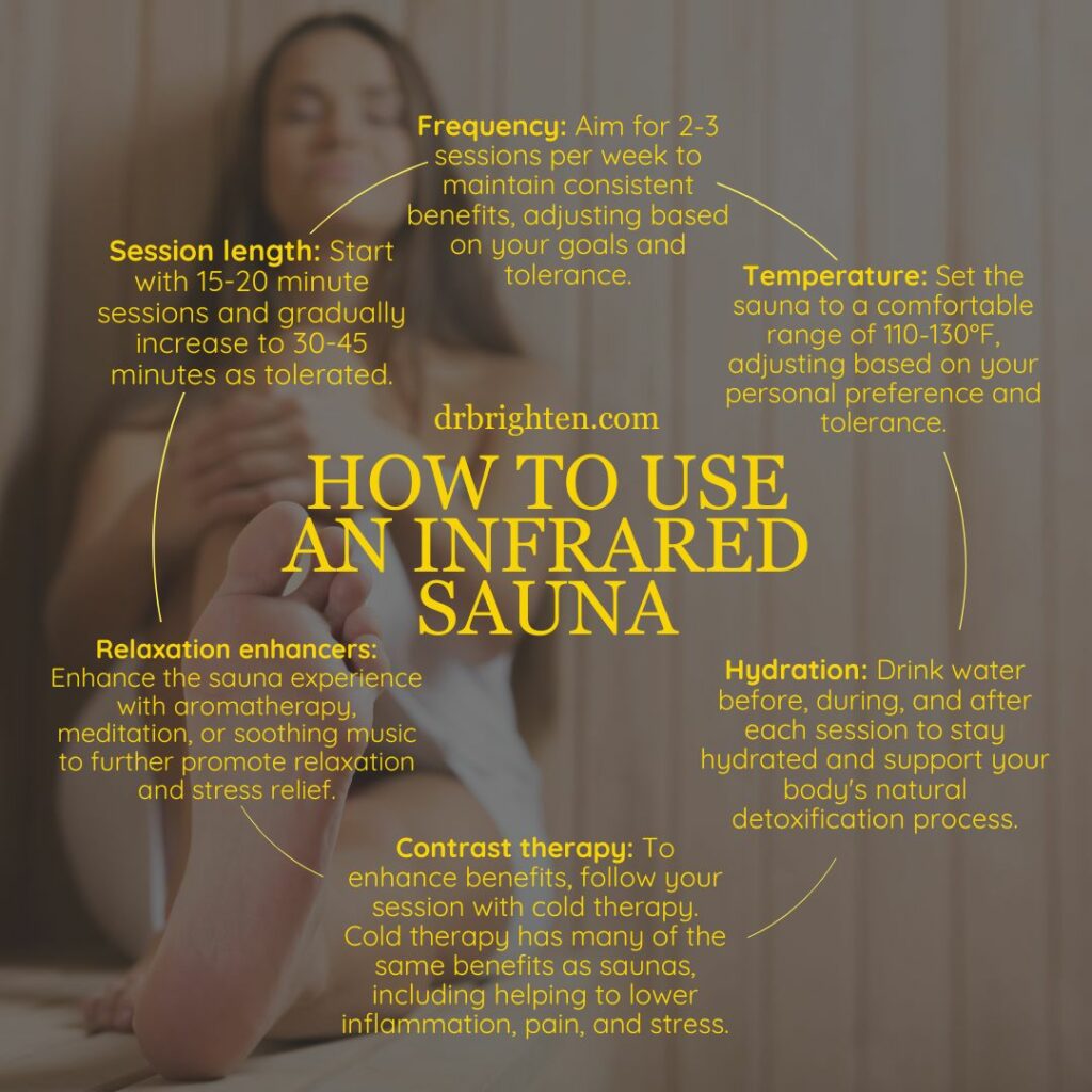 how to use an infrared sauna