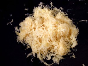 Sauerkraut is fermented cabbage and is a source of beneficial bacteria (probiotics).